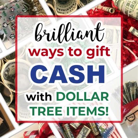 dollar tree money gift wrapping